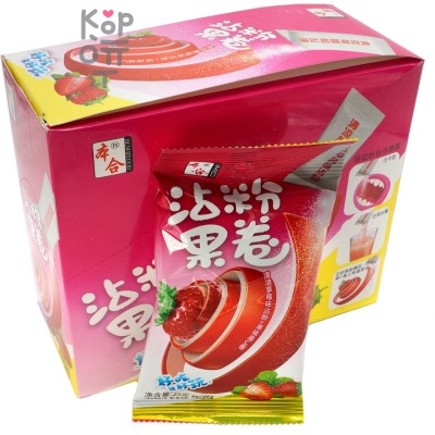 Жевательные конфеты Benhefood Fruit Roll Фруктовый рулетик со вкусом Клубники