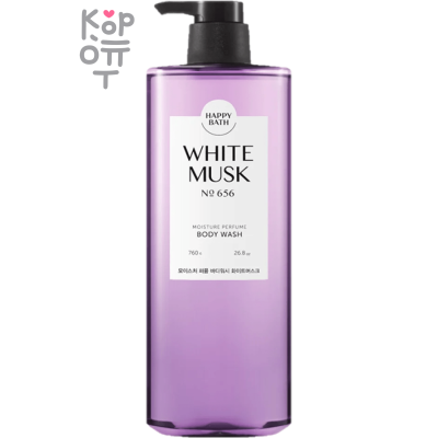 Happy Bath Moisture Perfume Body Wash Baby Powder - Увлажняющий гель для душа № 460 с ароматом детской присыпки, 760 мл