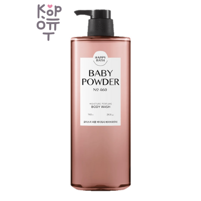 Happy Bath Moisture Perfume Body Wash Baby Powder - Увлажняющий гель для душа № 460 с ароматом детской присыпки, 760 мл
