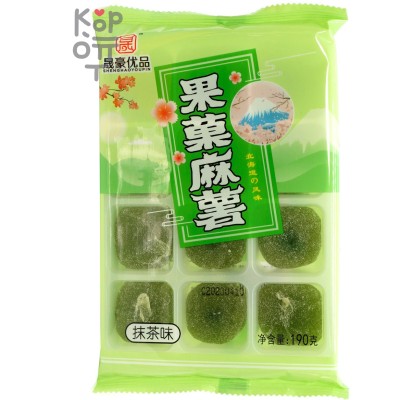 Моти Ветка Сакуры Shenghaoyoupin Mochi со вкусом Матча, 180гр.
