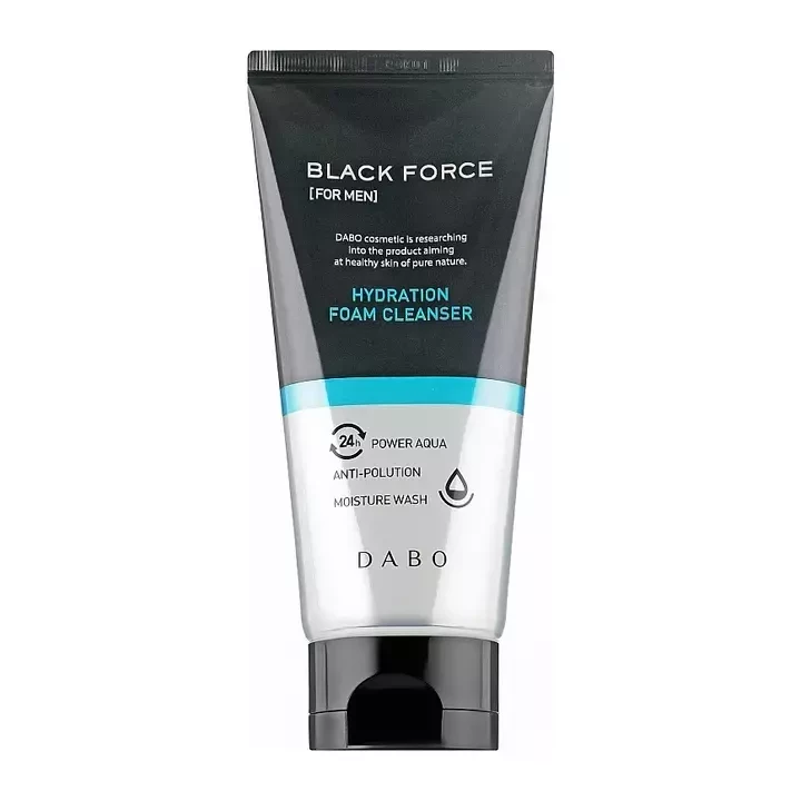 DABO Homme Black Force Hydration Foam Cleanser — Пенка для умывания с углём для мужчин, 120 миллилитров, 120 г
