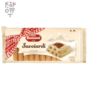 Печенье сахарное Савоярди, forno Bonomi, 200гр. &mdash; Корейские товары для всей семьи(КорОпт)