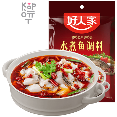 Haorenjia Seasoning for Boiled Fish Spicy Flavor - Набор овощей и специй для приготовления рыбного супа, 198гр.