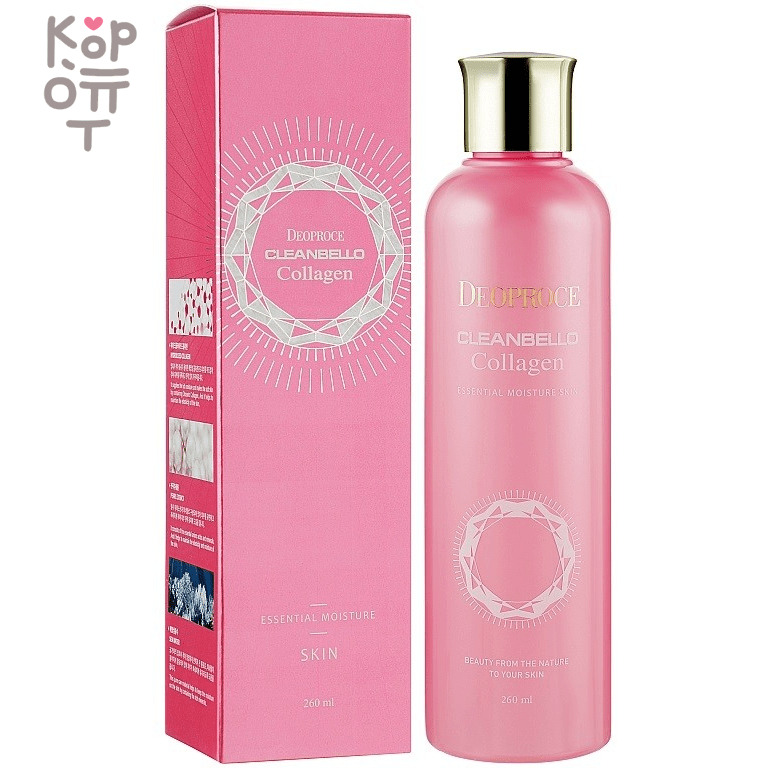 Deoproce Essential Moisture Lotion - Лосьон для сухой и нормальной кожи 260мл., купить с доставкой на дом фото 1 — Корейские товары для всей семьи(КорОпт)