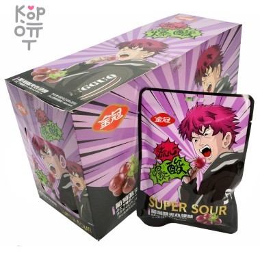 Конфеты Супер Кислые Golden Crown сэндвич со вкусом винограда — Корейские товары для всей семьи(КорОпт)