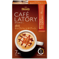 AGF Blendy Cafe Latory Rich Caramel Macchiato - Карамельный макиато, 11 г × 7шт.стиков.