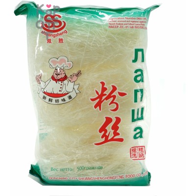 Лапша Фунчоза – крахмальная лапша, Shuangsheng, 140гр.