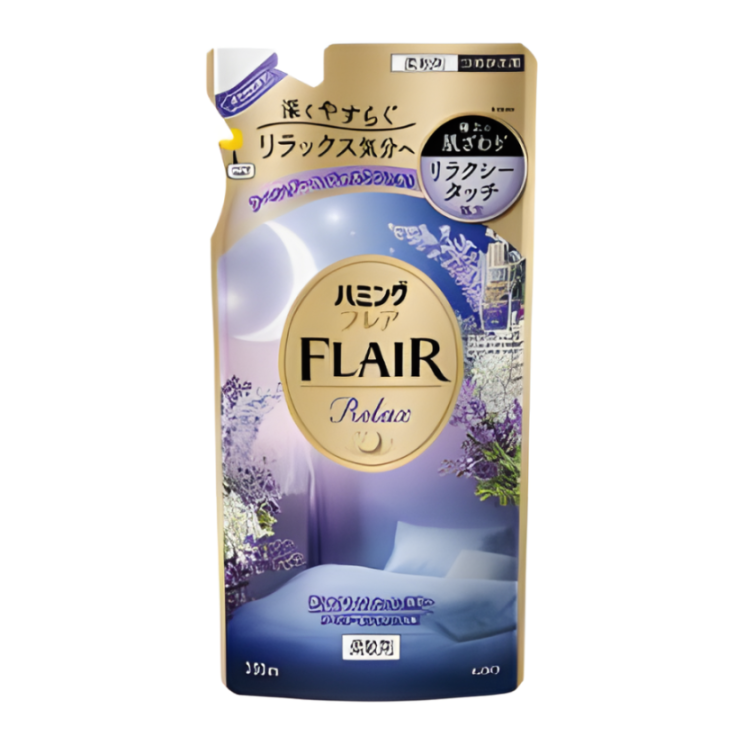 KAO Кондиционер для белья "Humming FLAIR Relax" (концентрат / аромат «Лаванда и жасмин») 350 мл, мягкая упаковка