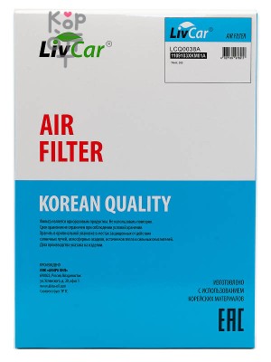 LIVCAR AIR FILTER LCQ0038A / Воздушный фильтр