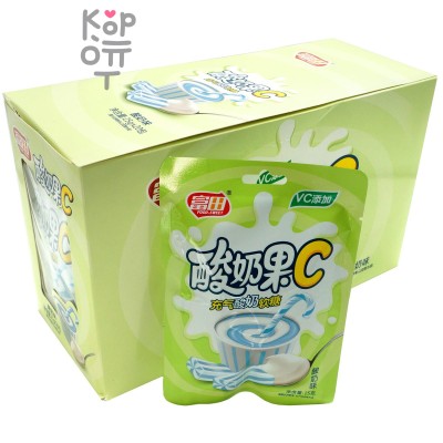 Конфеты VC Yogurt Fruit C - Газированная Йогуртовая помадка с витамином С