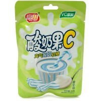 Конфеты VC Yogurt Fruit C - Газированная Йогуртовая помадка с витамином С