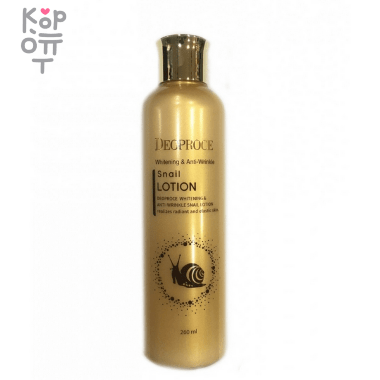 Deoproce Snail Anti-Wrinkle Lotion - Антивозрастной лосьон для лица с Муцином Улитки 260мл. — Корейские товары для всей семьи(КорОпт)