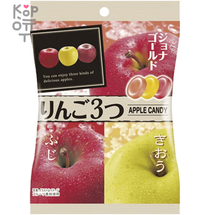 Pine Apple Candy - Карамель леденцовая Яблочное трио (3 вида спелых яблок) 75гр. , купить с доставкой на дом фото 1 &mdash; Корейские товары для всей семьи(КорОпт)