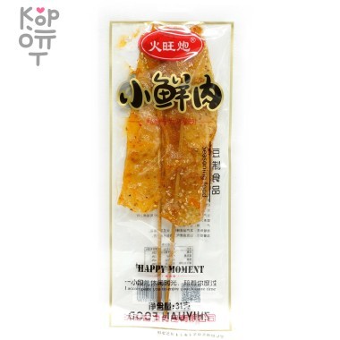 Снэк Happy Moment Секрет баранины - маленькое свежее мясо со вкусом жаренной баранины (12уп*50шт) &mdash; Корейские товары для всей семьи(КорОпт)