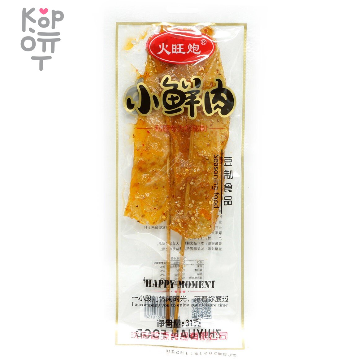 Снэк Happy Moment Секрет баранины - маленькое свежее мясо со вкусом жаренной баранины (12уп*50шт), купить с доставкой на дом фото 1 &mdash; Корейские товары для всей семьи(КорОпт)