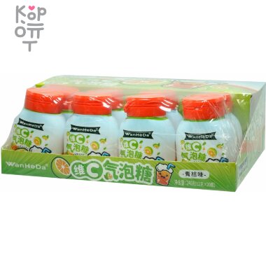 Драже Холодок WanHeDa с витамином С и вкусом Зеленого Апельсина — Корейские товары для всей семьи(КорОпт)