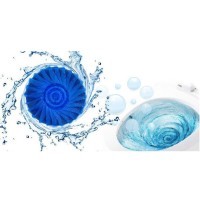 Okazaki Очищающая и дезодорирующая таблетка для бачка унитаза, окрашивающая воду в голубой цвет (с ароматом апельсина) 50гр., Коробка 2шт.