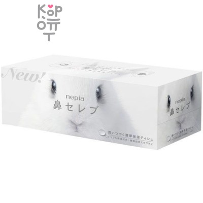 NEPIA Funny Noses Бумажные двухслойные салфетки 200 шт. (1 пачка)
