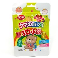 Фруктовые жевательные конфеты Lechao 3D Bear в форме медвежат