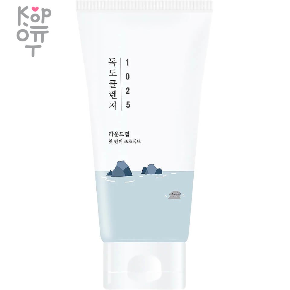 Round Lab 1025 Dokdo Cleanser - Мягкая пенка для умывания с Морской Водой 150мл., купить с доставкой на дом фото 1 &mdash; Корейские товары для всей семьи(КорОпт)