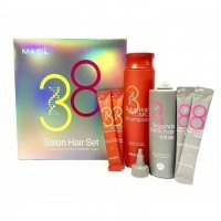 Masil 38 Salon Hair Set - Набор для восстановления волос с кератином и коллагеном (шампунь 300мл+16мл., маска 200мл.+16мл.)