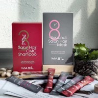 Masil 38 Salon Hair Set - Набор для восстановления волос с кератином и коллагеном (шампунь 300мл+16мл., маска 200мл.+16мл.)