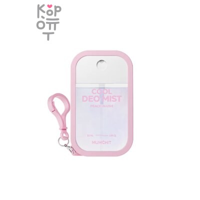 Mumchit Cool Deo Mist Peach Blush — Мист, для тела освежающий Парфюмированный "Румяный персик"(в виде брелка), 50 г