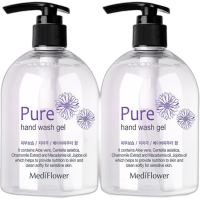 Medi Flower Pure Hand Wash Gel - Гель - мыло для рук с ароматом Детской Присыпки 400мл. 