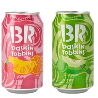 Baskin Robbins Apple Mint Zparkling Zero Газированный напиток со вкусом мятного яблока, 350 мл
