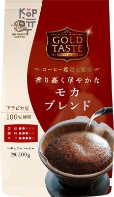 Кофе молотый MitsuMotoCoffee "Gold Taste" Мокко (Красная) 200г, м/у