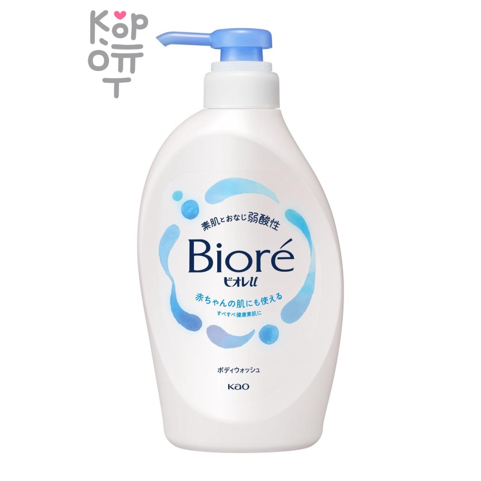 453976 "KAO" "Biore U" Гель для душа с легким цветочным ароматом (подх. для чувств. кожи) 480 мл