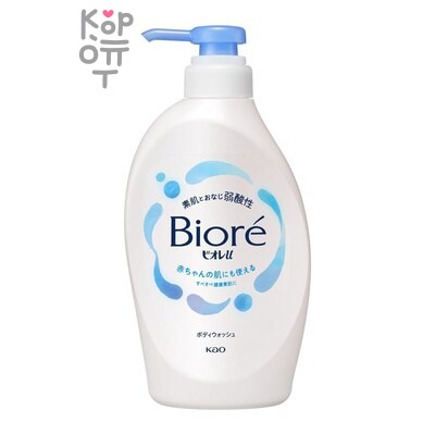 KAO "Biore U" — Гель для душа с легким цветочным ароматом (подх. для чувств. кожи) 480 мл