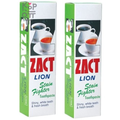 LION Zact Whitening Stain Highter - Зубная паста ZACT для любителей чая и кофе