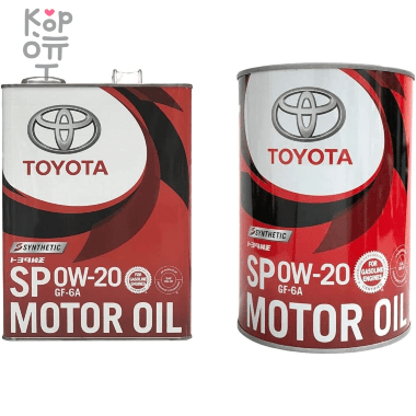 TOYOTA MOTOR OIL 0W20 SP/GF-6A TOYOTA Моторное масло для бензиновых двигателей  — Корейские товары для всей семьи(КорОпт)