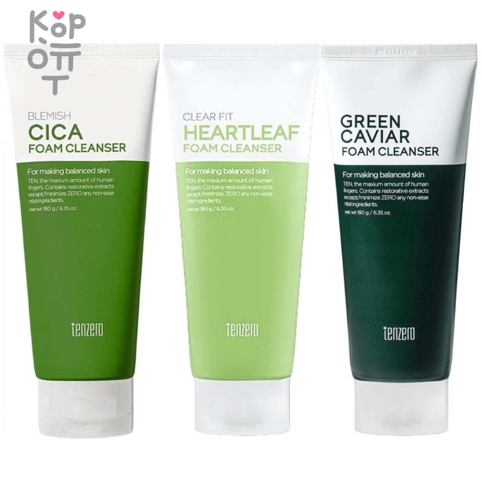 Tenzero Moisturizing Cleanser Foam - Пенка для умывания 180мл., купить с доставкой на дом фото 1 — Корейские товары для всей семьи(КорОпт)