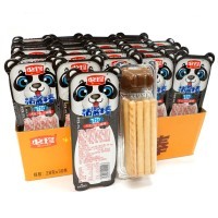 Печенье ShanjiangBang Dipping Sauce Cookie Bars Kids - Бисквитное печенье Панда с нежным шоколадным соусом, 28гр.
