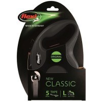 flexi рулетка New Classic L (до 50 кг) лента 5 м черная