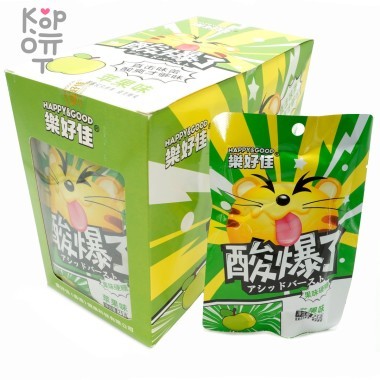 Кислая карамель Happy&amp;Good Sour Candy - со вкусом Яблока &mdash; Корейские товары для всей семьи(КорОпт)