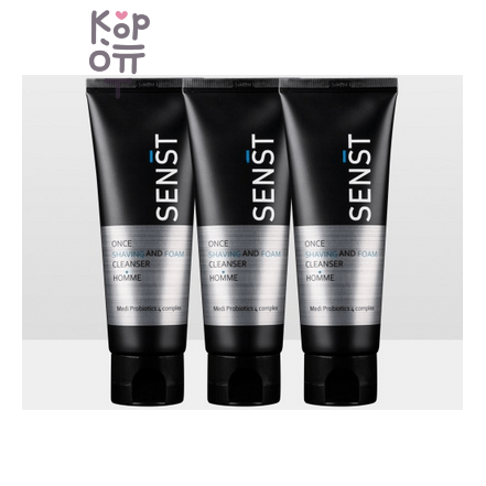 Medi Flower Foam Cleanser Homme & Senst Once Shaving - Пена мужская для бритья и умывания, 120 мл