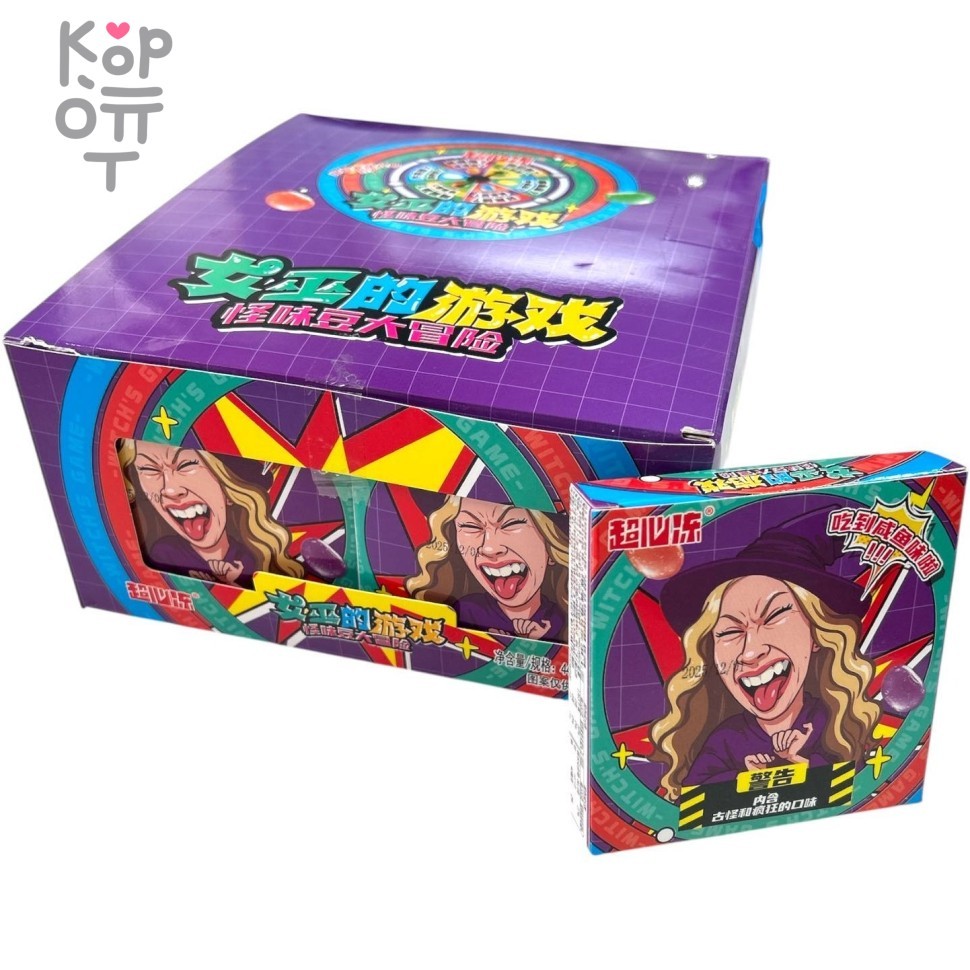 Конфеты фруктовые жевательные Ведьмин тур с игрой-рулеткой и всеми вкусами опасности, купить с доставкой на дом фото 1 &mdash; Корейские товары для всей семьи(КорОпт)