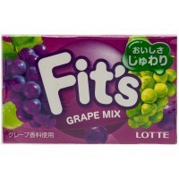 Lotte Резинка жевательная FIT`S Grape MIX 24,6гр.