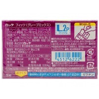 Lotte Резинка жевательная FIT`S Grape MIX 24,6гр.