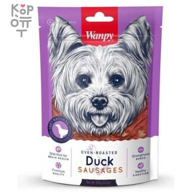 Wanpy Dog лакомство утиные сосиски 100 г — Корейские товары для всей семьи(КорОпт)
