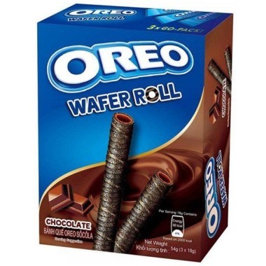Вафельные трубочки Wafer Roll Chocolate, Oreo, 54гр. &mdash; Корейские товары для всей семьи(КорОпт)