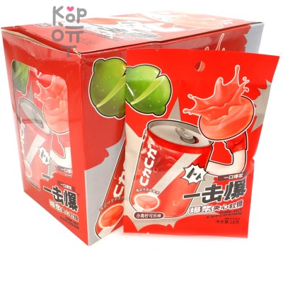 Жевательные конфеты One Hit Explosion Fruit Jelly с натуральным соком Лимона и вкусом Колы