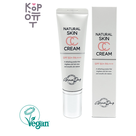 Grace Day Natural Skin CC Cream SPF50+++ - Увлажняющий выравнивающий тон кожи лица СС крем, 50 мл