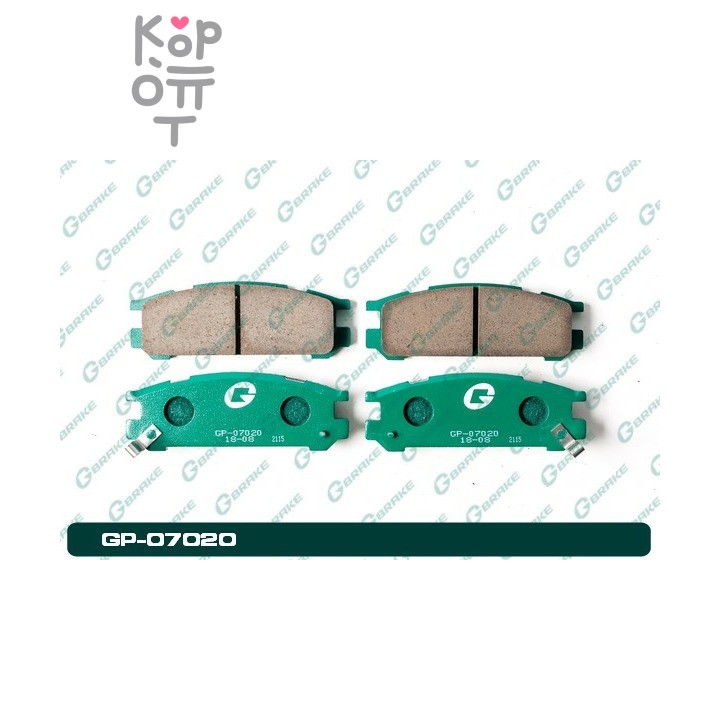 Колодки тормозные дисковые PF-7249 / AN297WK / GP-07020 26296-AA062 G-BRAKE