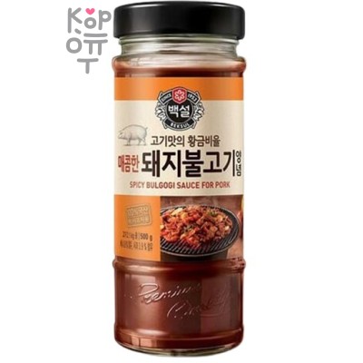 CJ Beksul Spicy Bulgogi Sauce for Pork - Соус-маринад Бульгоги для свинины, острый