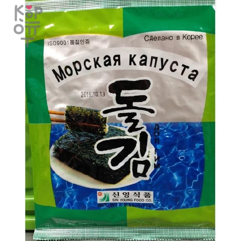 Морская капуста Обжаренная "Долгим" 6.5гр., купить с доставкой на дом фото 1 — Корейские товары для всей семьи(КорОпт)