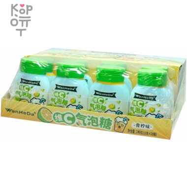 Драже Холодок WanHeDa с витамином С и вкусом Лайма — Корейские товары для всей семьи(КорОпт)